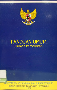 Image of Panduan Umum Humas Pemerintah