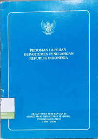 Image of Pedoman Laporan Departemen Penerangan Republik Indonesia
