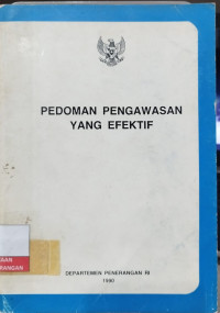 Image of Pedoman Pengawasan Yang Efektif