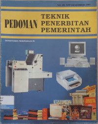 Image of Pedoman Teknik Penerbitan Pemerintah No. 09. TPP Desember 1997