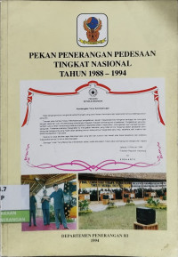 Image of Pekan Penerangan Pedesaan Tingkat Nasional Tahun 1988-1994