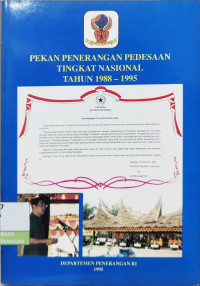 Image of Pekan Penerangan Pedesaan Tingkat Nasional Tahun 1988-1995