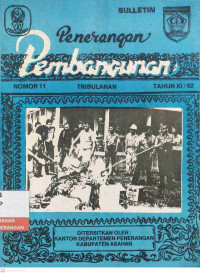 Image of Penerangan Pembangunan No. 11 Tribulanan Tahun XI/1992