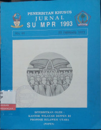 Image of Penerbitan Khusus Jurnal SU MPR 1993 No. 1