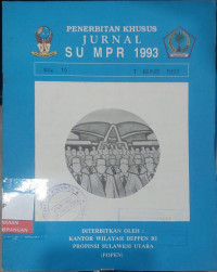 Image of Penerbitan Khusus Jurnal SU MPR 1993 No. 10