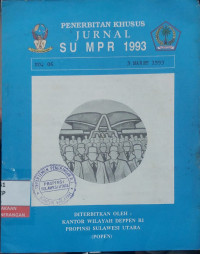 Image of Penerbitan Khusus Jurnal SU MPR 1993 No. 6