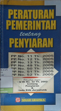Image of Peraturan Pemerintah Tentang Penyiaran