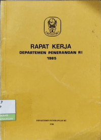 Image of Rapat Kerja Departemen Penerangan Republik Indonesia