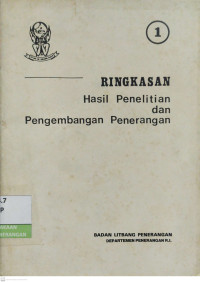 Image of Ringkasan Hasil Penelitian dan Pengembangan Penerangan No. 01