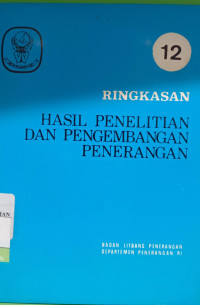 Image of Ringkasan Hasil Penelitian dan Pengembangan Penerangan No. 12