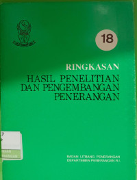 Image of Ringkasan Hasil Penelitian dan Pengembangan Penerangan No. 18