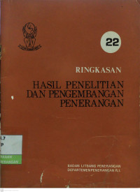 Image of Ringkasan Hasil Penelitian dan Pengembangan Penerangan No. 22