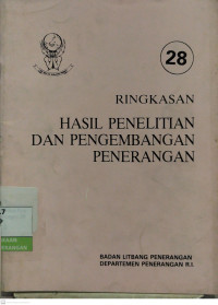 Image of Ringkasan Hasil Penelitian dan Pengembangan Penerangan No. 28