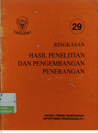 Image of Ringkasan Hasil Penelitian dan Pengembangan Penerangan No. 29