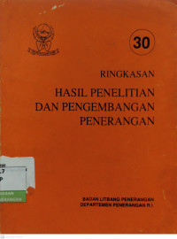 Image of Ringkasan Hasil Penelitian dan Pengembangan Penerangan No. 30