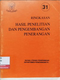 Image of Ringkasan Hasil Penelitian dan Pengembangan Penerangan No. 31