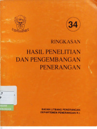 Image of Ringkasan Hasil Penelitian dan Pengembangan Penerangan No. 34
