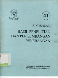 Image of Ringkasan Hasil Penelitian dan Pengembangan Penerangan No. 41