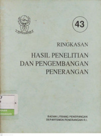 Image of Ringkasan Hasil Penelitian dan Pengembangan Penerangan No. 43