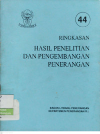 Image of Ringkasan Hasil Penelitian dan Pengembangan Penerangan No. 44