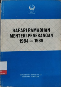 Image of Safari Ramadhan Menteri Penerangan 1984-1989