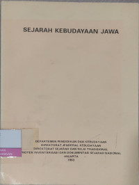 Image of Sejarah Kebudayaan Jawa