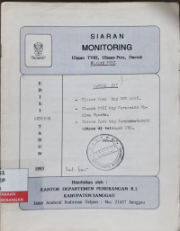Image of Siaran Monitoring : Ulasan TVRI