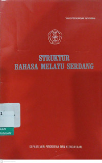 Image of Struktur Bahasa Melayu Serdang