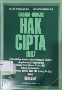 Image of Undang-Undang Hak Cipta 1987