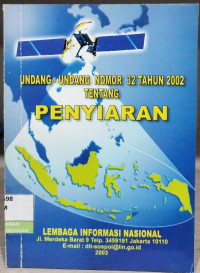 Image of Undang-Undang Nomor 32 Tahun 2002 Tentang Penyiaran