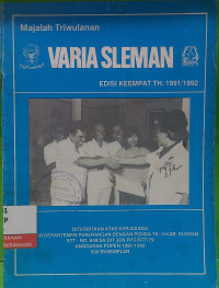 Image of Varia Sleman Edisi Keempat Tahun 1991/1992