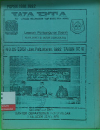 Image of Warta Laporan Pembangunan No. 26 Edisi Januari - Maret 1992